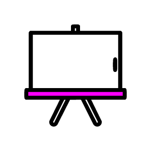 Pizarrones con estructura